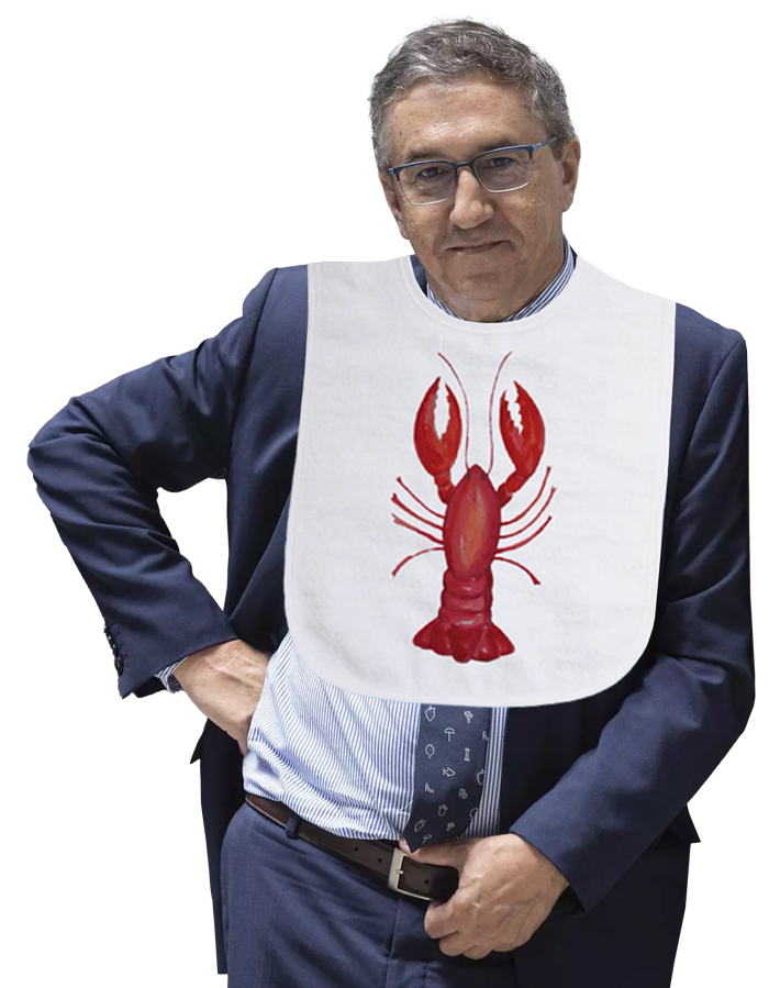 Rovira amb un pitet amb una llagosta